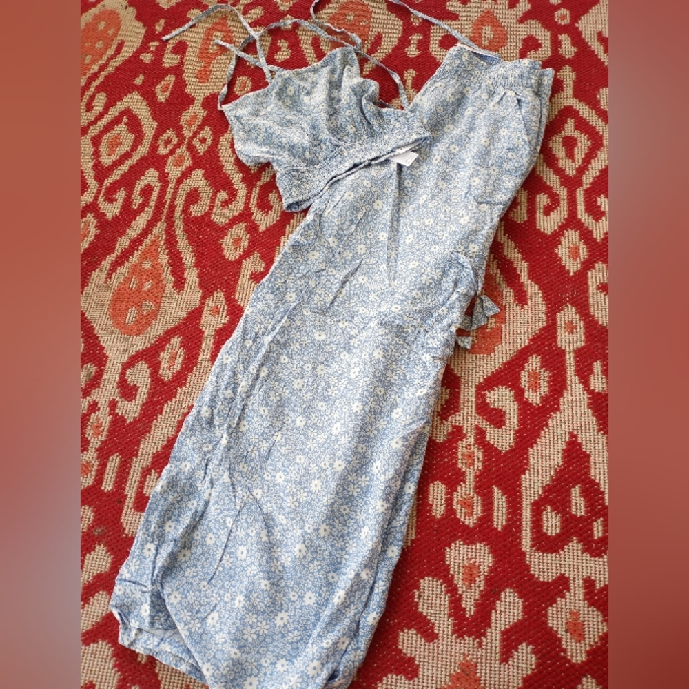 Womens American Eagle halter flowy cargo pant size xs